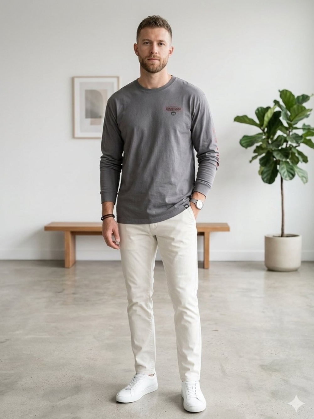 47 brand Washington commanders long sleeve grey tee shirt t shirt size XXL new